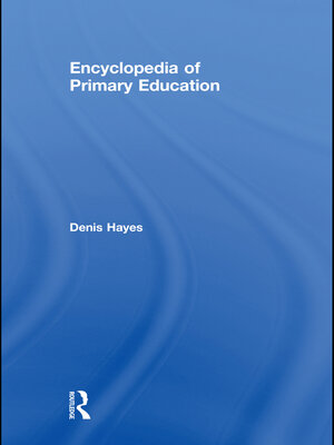 cover image of Encyclopedia of Primary Education
